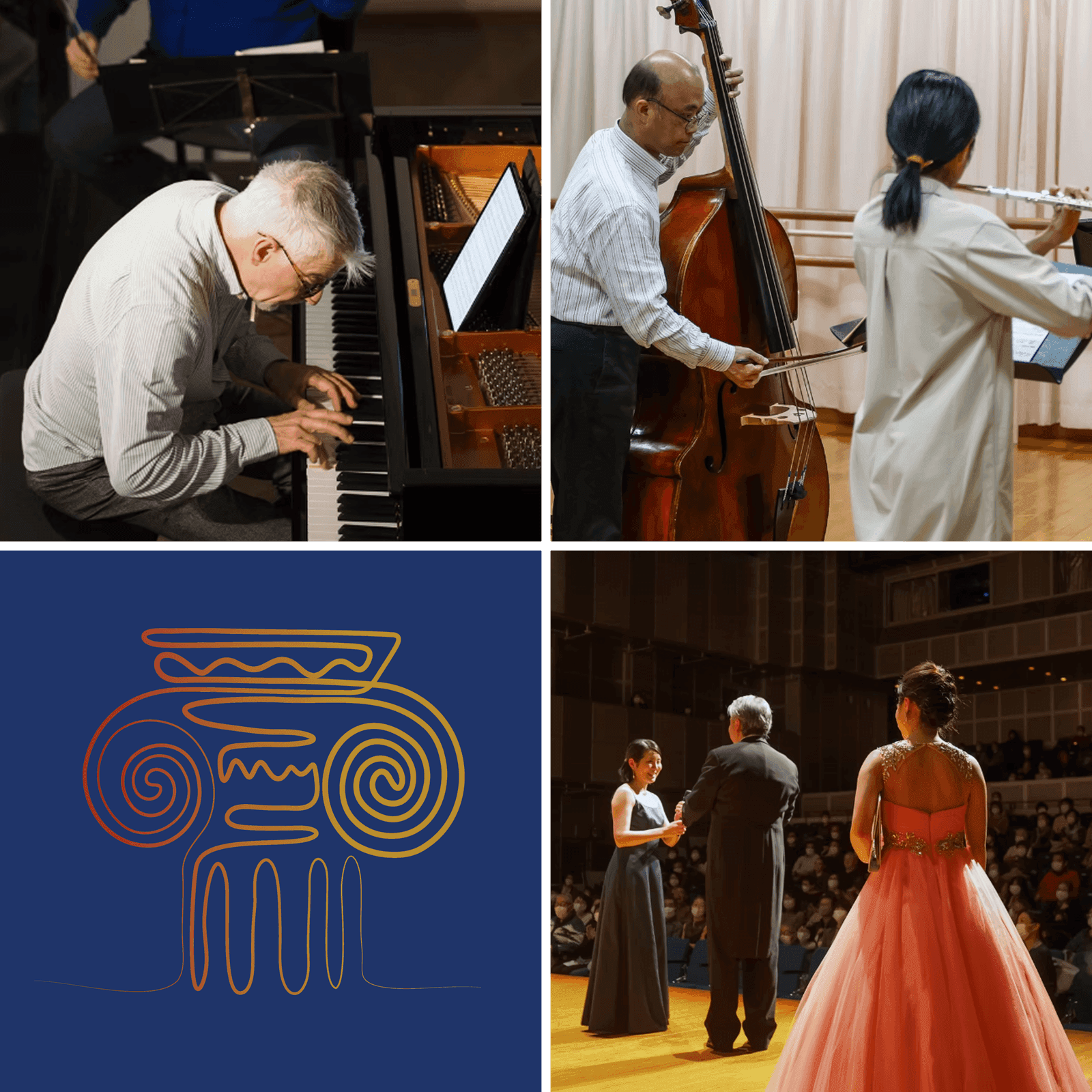 Festival Mozart musicians performing chamber music together