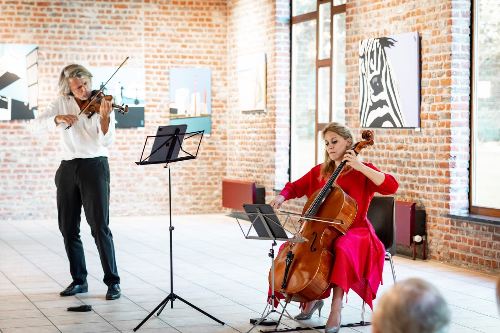 Festival violinist and cellist in concert