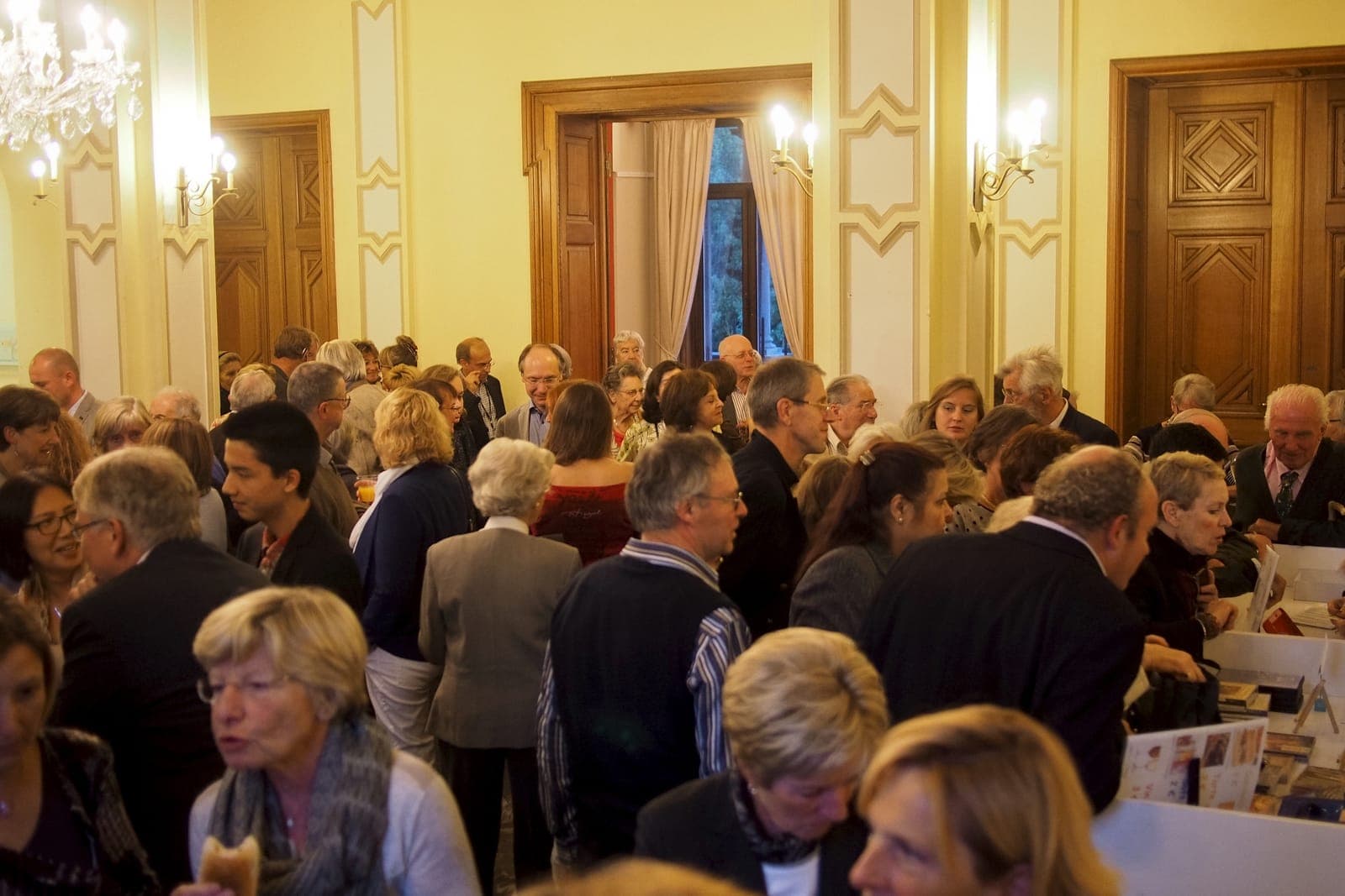 Reception in the festival hall